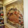 Storage Pantry with outline of old beehive oven ruin showcased.